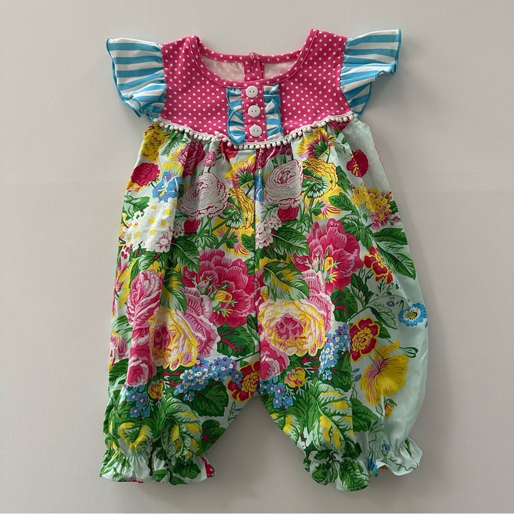 Be Mine 24 Months Baby Girl Floral Romper Spring Summer